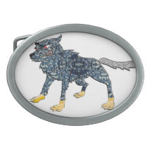 Wolf Belt Buckle