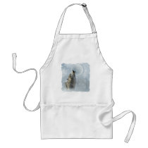 Wolf Blue Moon Apron