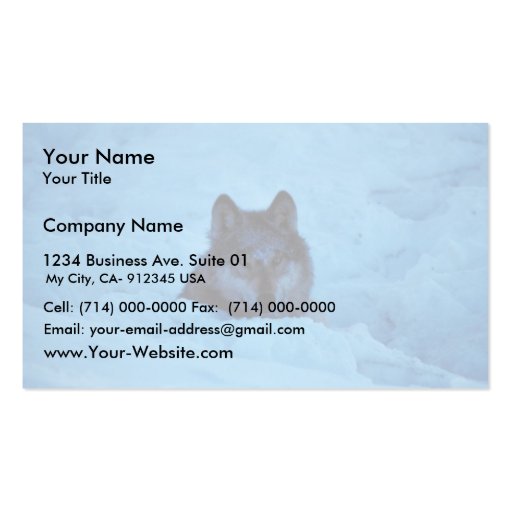 Wolf Business Card (front side)