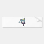 Wolf Businessman Waving A Greeting Bumper Stickers
