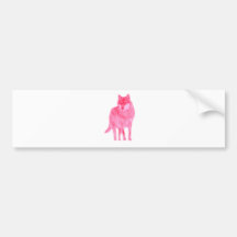 Wolf Canis wildly luggage herd howl moon spirit Bumper Sticker