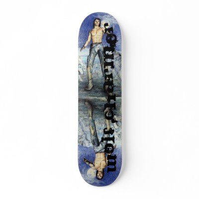 Wolf Charmer Fantasy Scateboard Skate Deck by Linandara