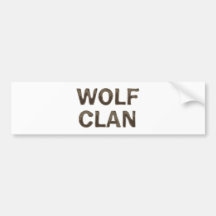 wolf clan bumper sticker