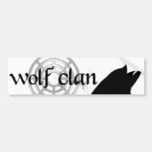 wolf clan bumpersticer bumper stickers