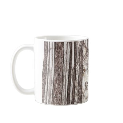 Wolf Coffe Mug Isolation by soulsearch