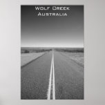 Wolf Creek Australia - Black and White - Poster
