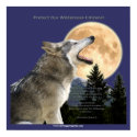 WOLF CRY Art Poster posters by RavenSpiritPrints WOLF CRY Art Poster posters