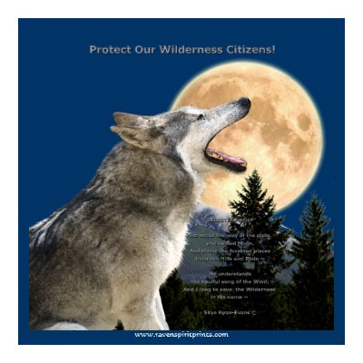 WOLF CRY Art Poster by WILDERNESS_SHOP