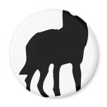 wolf dog icon magnets