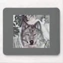 Wolf Drawing - Customized mousepads