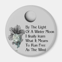 Wolf Dreams Fridge Magnet