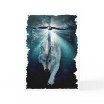 WOLF & EAGLE Wildlife Series Card