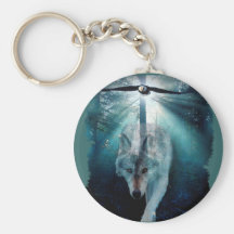 WOLF & EAGLE Wildlife Series Key Chain