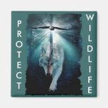 WOLF & EAGLE Wildlife Series Magnets