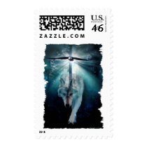 WOLF & EAGLE Wildlife Series Stamp