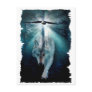 WOLF & EAGLE Wildlife Series Postcard