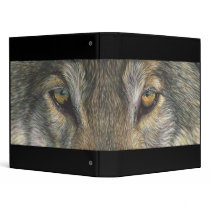 Wolf Eye Eyes Painting Art Binder