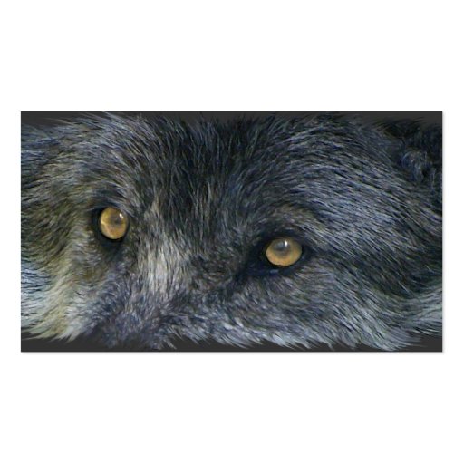 WOLF EYES Business Card or Profile Card (back side)