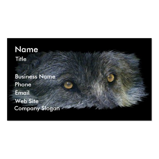 WOLF EYES Business Card or Profile Card