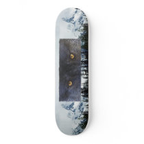 WOLF EYES Wildlife & Mountains Custom Skate Board