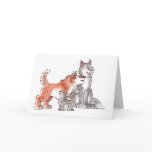 Wolf Family Greeting Card