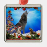 Wolf Family Singers Holiday Tree Ornament