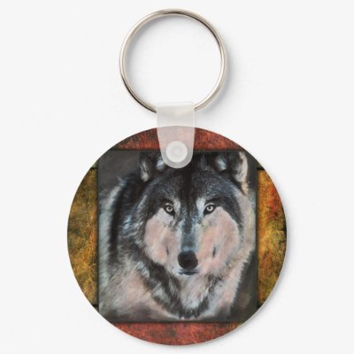 Wolf Framed Keychain by William63