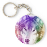 Wolf Gaze Art Keychain