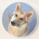 Wolf German Shepherd Mix Dog Puppy Coaster Wolf German Shepherd Mix Dog Puppy Coaster