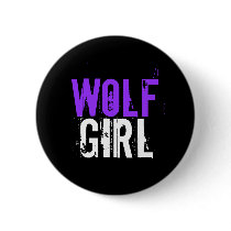 Wolf girl buttons by wickedsusi Wolf girl buttons