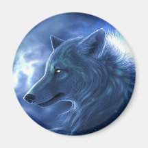 Wolf Guardian Refrigerator Magnet