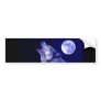 Wolf Howling at Moon Bumper Sticker