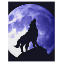 Wolf Howling at Moon Flyer Design