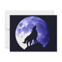 Wolf Howling at Moon invitations by hizli_art Wolf Howling at Moon invitations