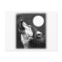 Wolf Howling at Moon Post Cards