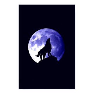 Wolf Howling at Moon Poster Print - Wolf Posters print