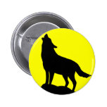 Wolf Howling at the Moon. Pins