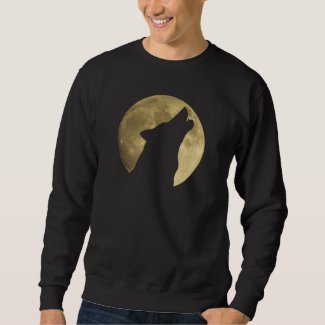 Wolf Howling Full Moon Sweatshirt