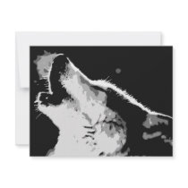 Wolf Howling invitations by made_in_atlantis Wolf Howling invitations
