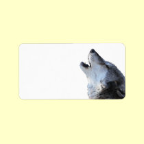 wolf howling labels