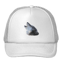 Wolf Howling Trucker Hats