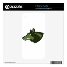 Wolf in Lush Green Skin For iPhone 4S