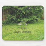 Wolf in Sheep's Clothing Mouse Pad