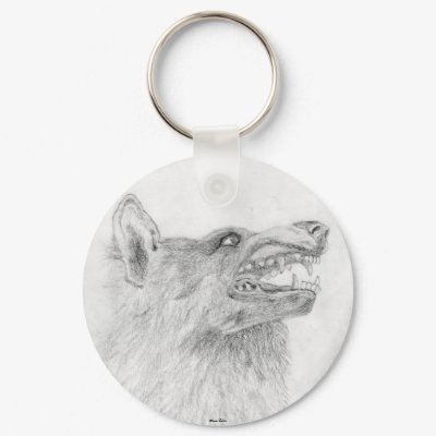 Wolf Keychain by norman888