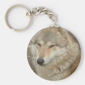 wolf plush keychain