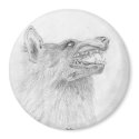 Wolf Magnet by norman888 Wolf Magnet