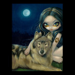 Wolf Moon gothic fantasy Art Print