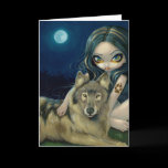"Wolf Moon" Greeting Card
