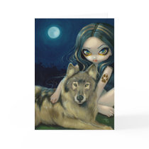 "Wolf Moon" Greeting Card