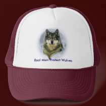 WOLF & MOON hats by RavenSpiritPrints WOLF & MOON hats